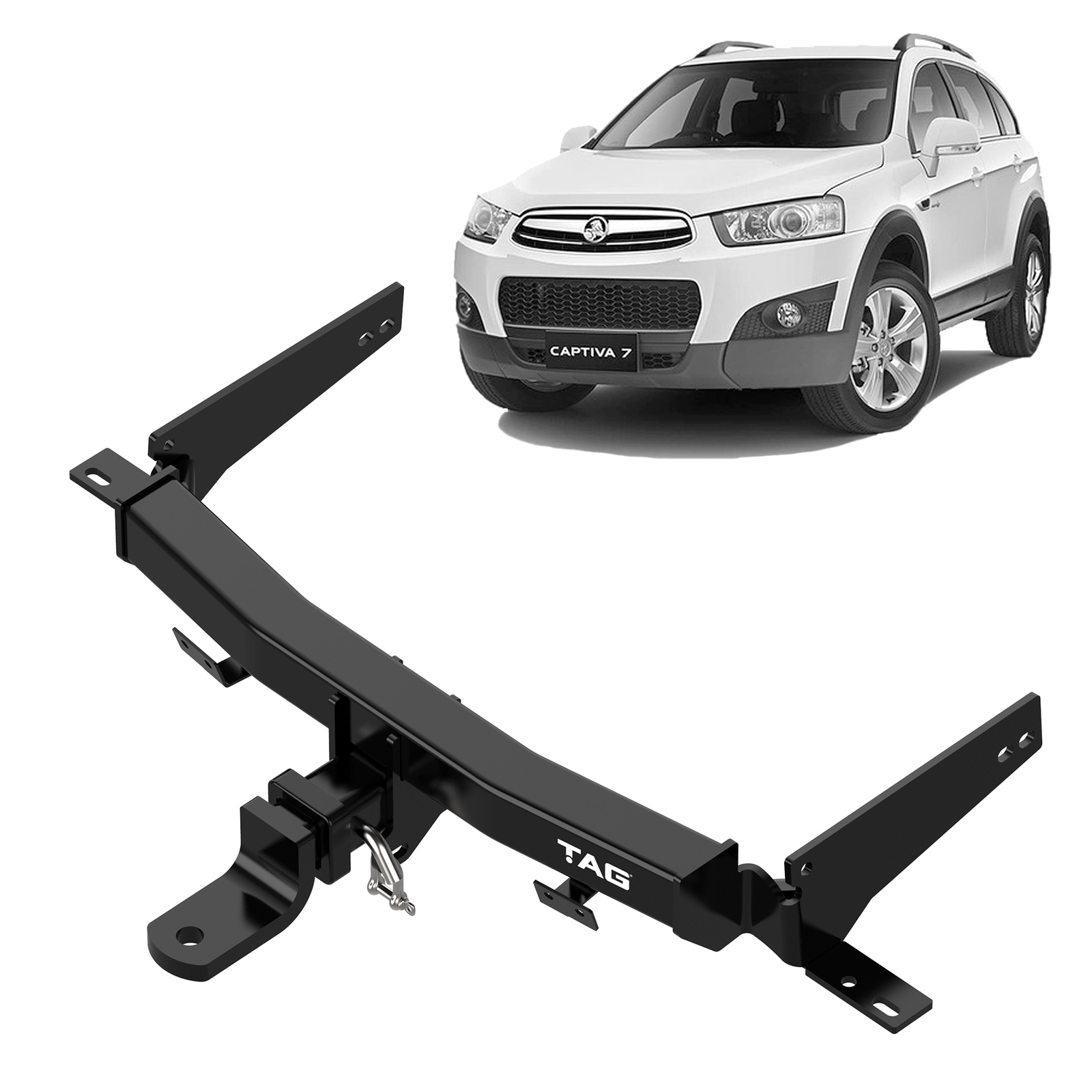 TAG Heavy Duty Towbar & Universal Wiring Kit for Holden Captiva (01/2006 - 01/2019) image