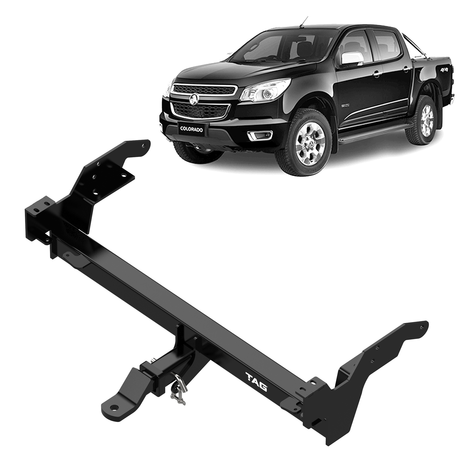 TAG Heavy Duty Towbar for Holden Colorado Styleside Ute With Step (06/2012 - 07/2020) image