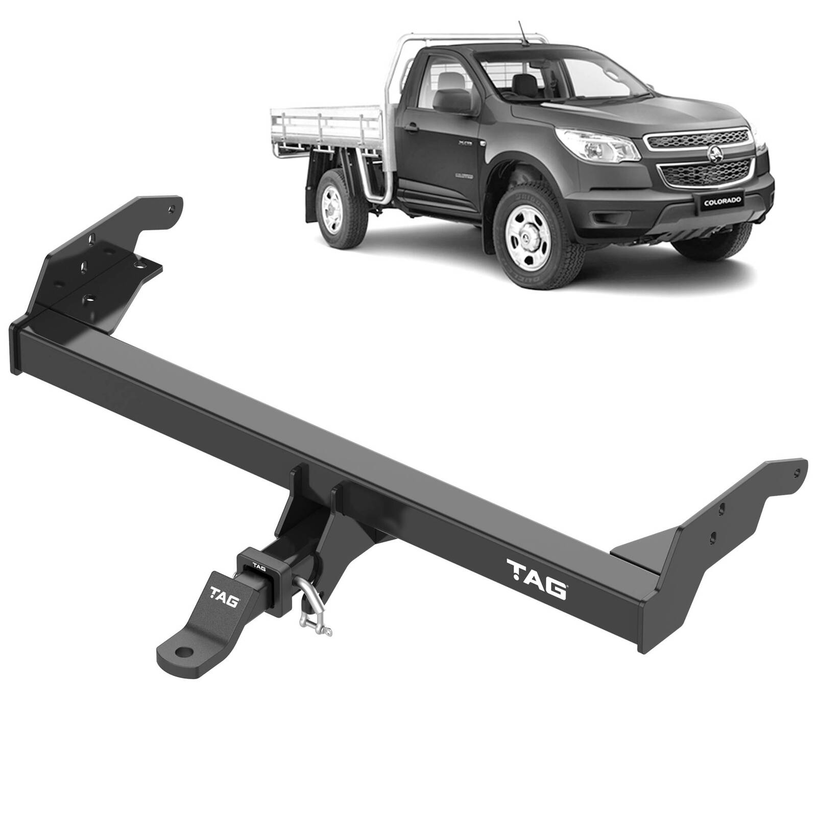 TAG Heavy Duty Towbar & Direct Fit Wiring Kit for Holden Colorado No Rear Step (01/2012 - 07/2020) image