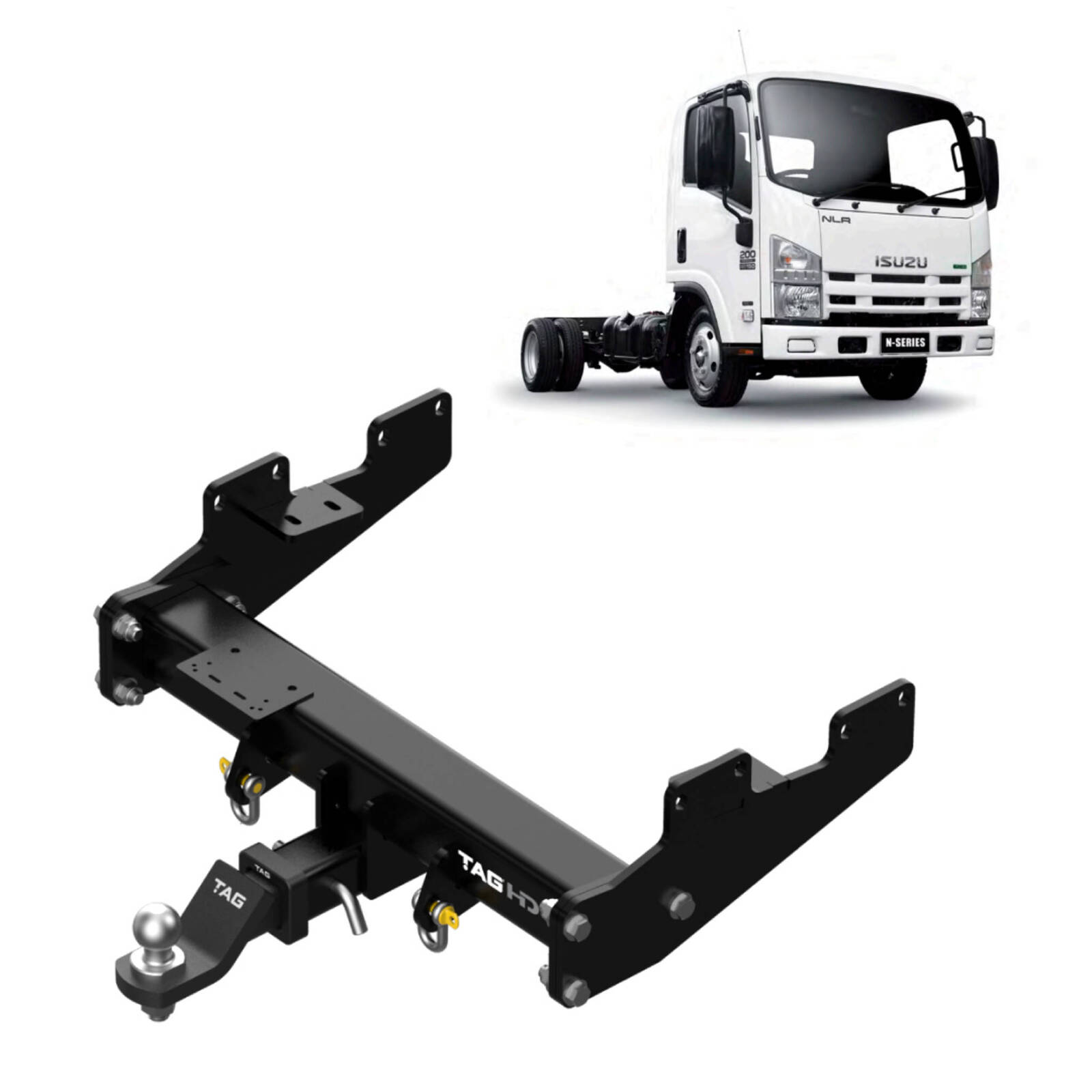 TAG Heavy Duty Towbar for Isuzu NLR200 SWB Truck (01/2013 - On) image