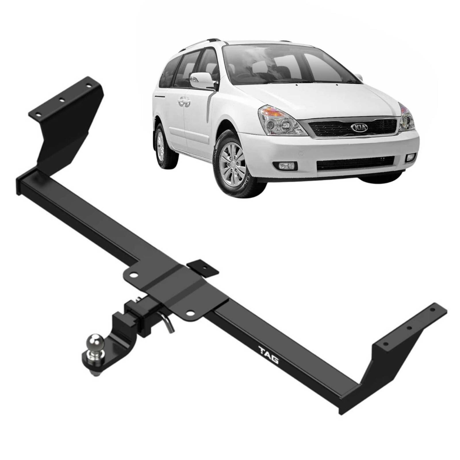 TAG Heavy Duty Towbar & Universal Wiring for KIA Grand Carnival VQ Series (01/2006 - 2014) image