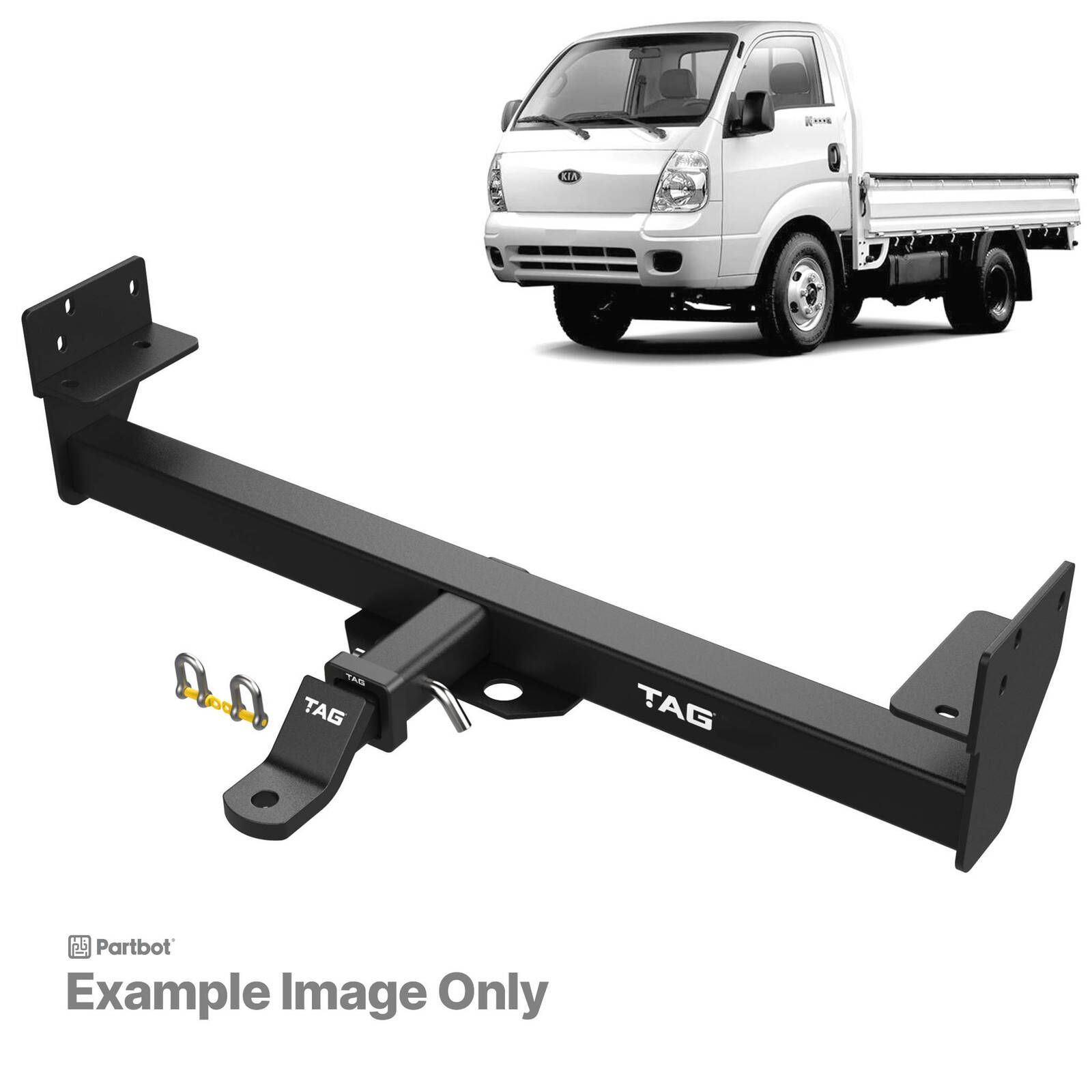 TAG Heavy Duty Towbar for KIA K2900 (01/2008 - 12/2012), K2700 (10/2002 - 12/2008) image