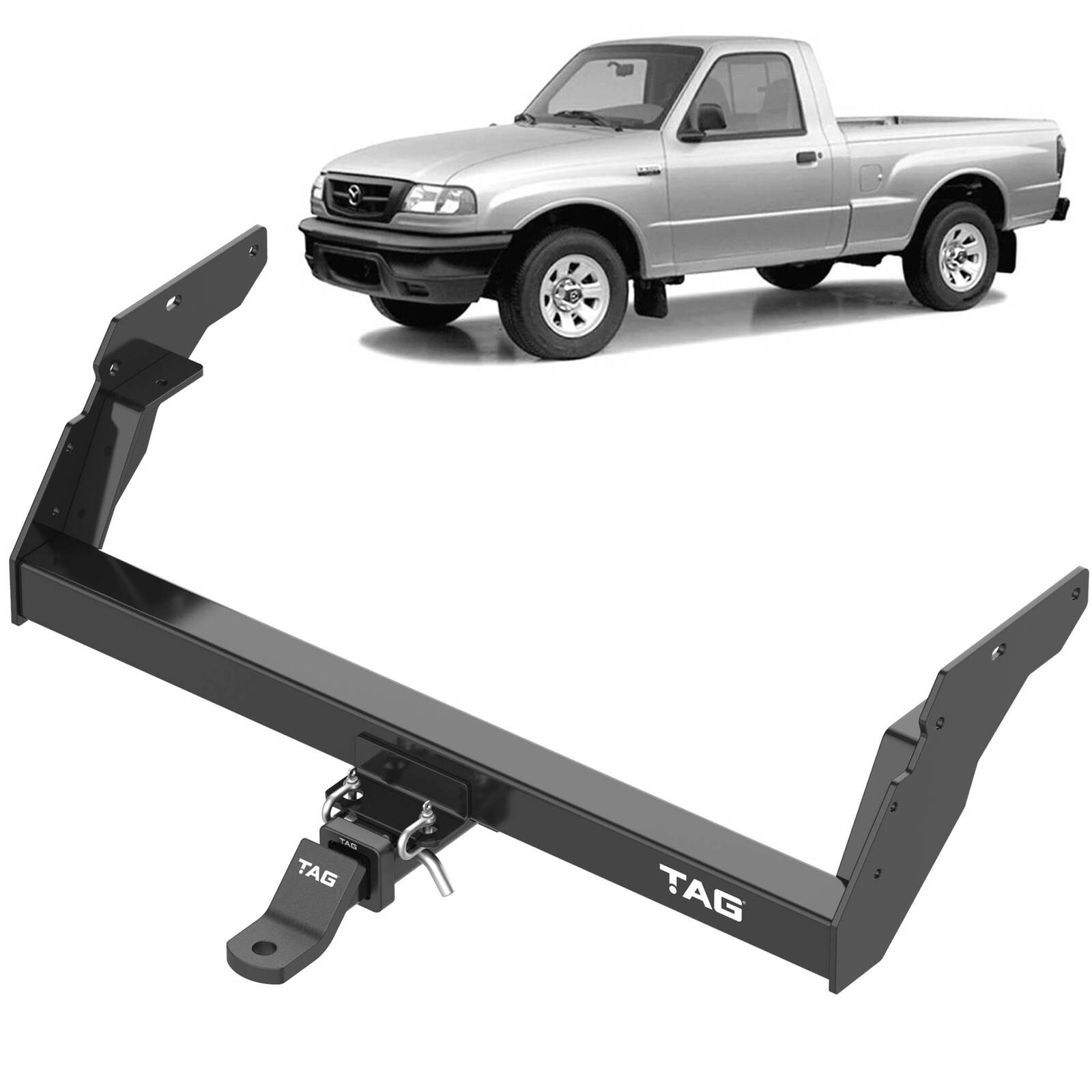 TAG Heavy Duty Towbar for Ford Courier (12/1992 - 12/2006), Ranger (11/2006 - 08/2011), Mazda B-SERIES BRAVO (04/1996 - 11/2006), BT-50 (10/2006 -... image