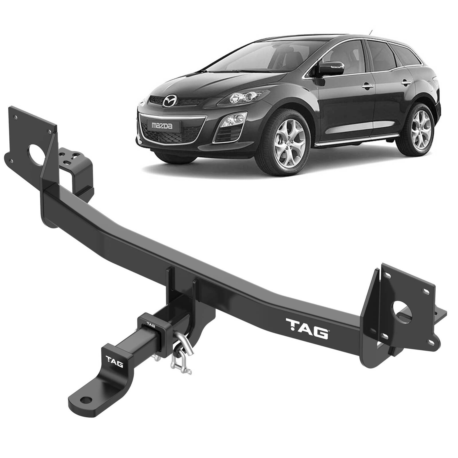 TAG Heavy Duty Towbar & Direct Fit Wiring for Mazda CX-7 (07/2009 - 03/2013) image