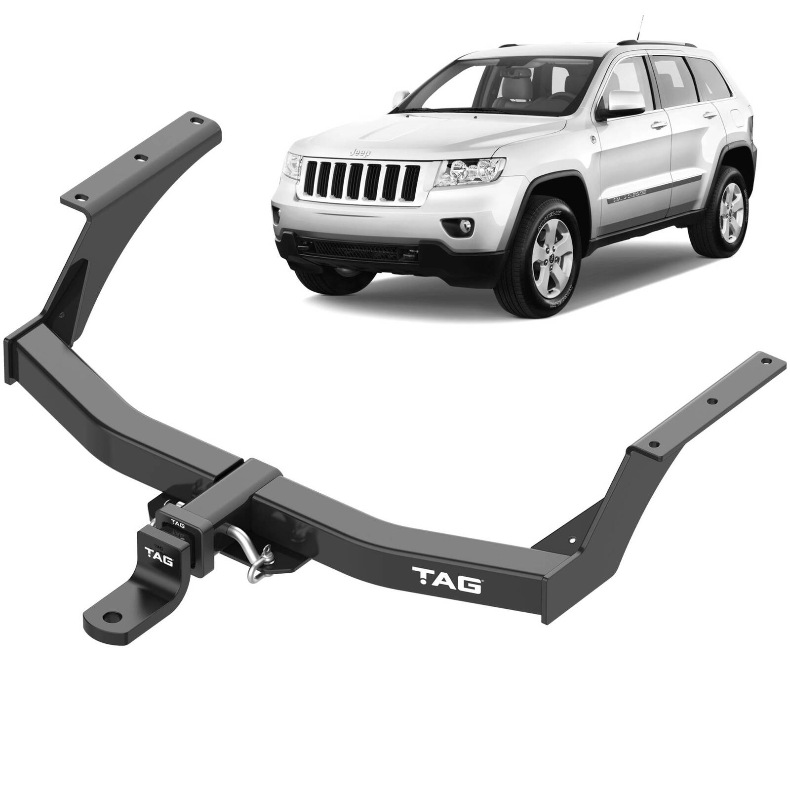 TAG Heavy Duty Towbar and Universal Wiring Harness for Jeep Cherokee (01/2008 - 11/2013) image