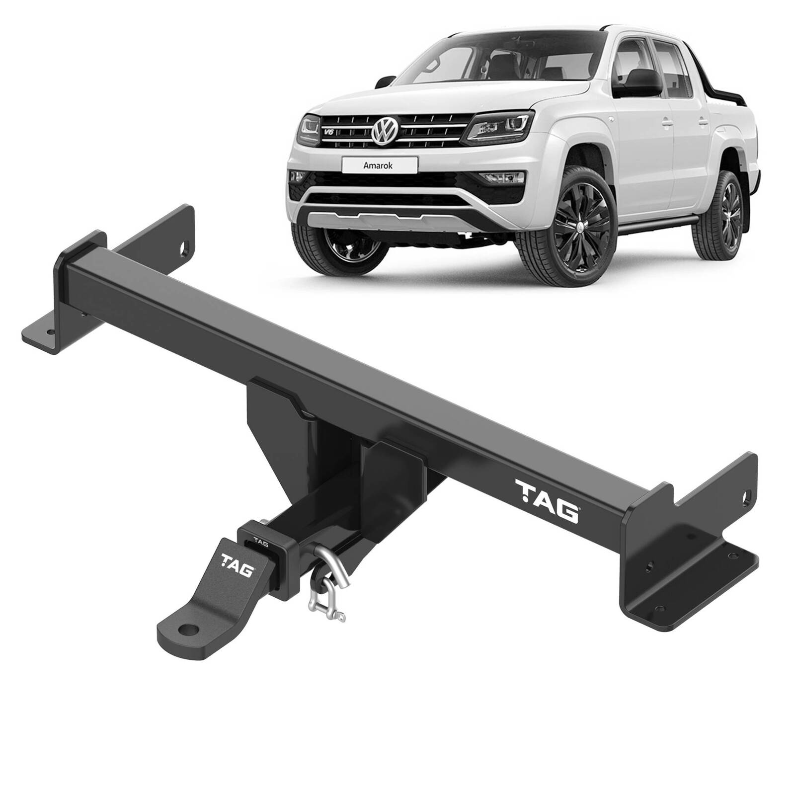 TAG Heavy Duty Towbar for Volkswagen Amarok Styleside Tub No Rear Step (02/2010 - 12/2022) image