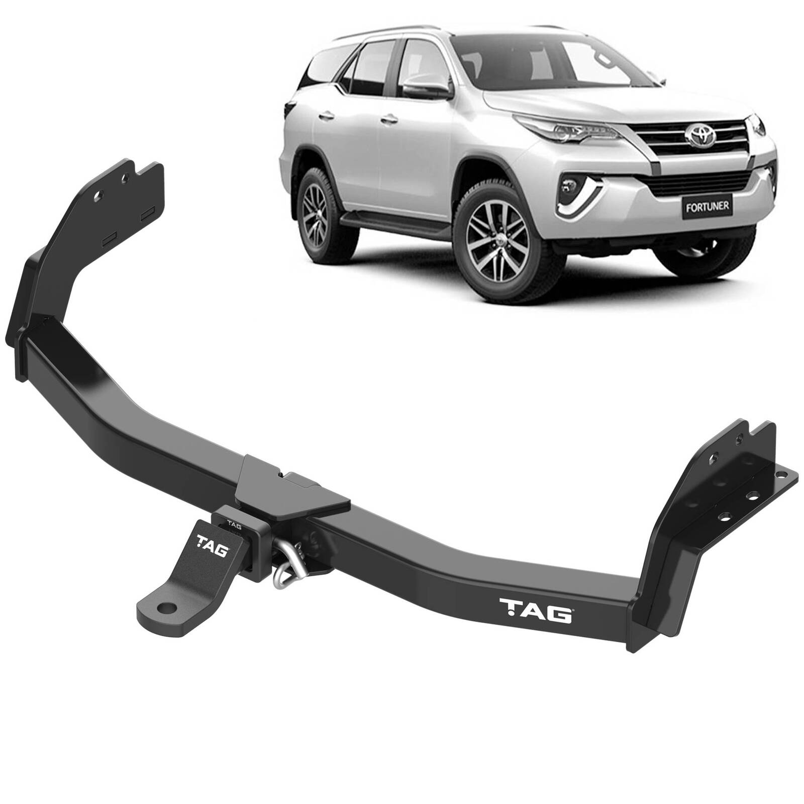 TAG Heavy Duty Towbar & Direct Fit Wiring Kit for Toyota Fortuner (10/2015 - on) image