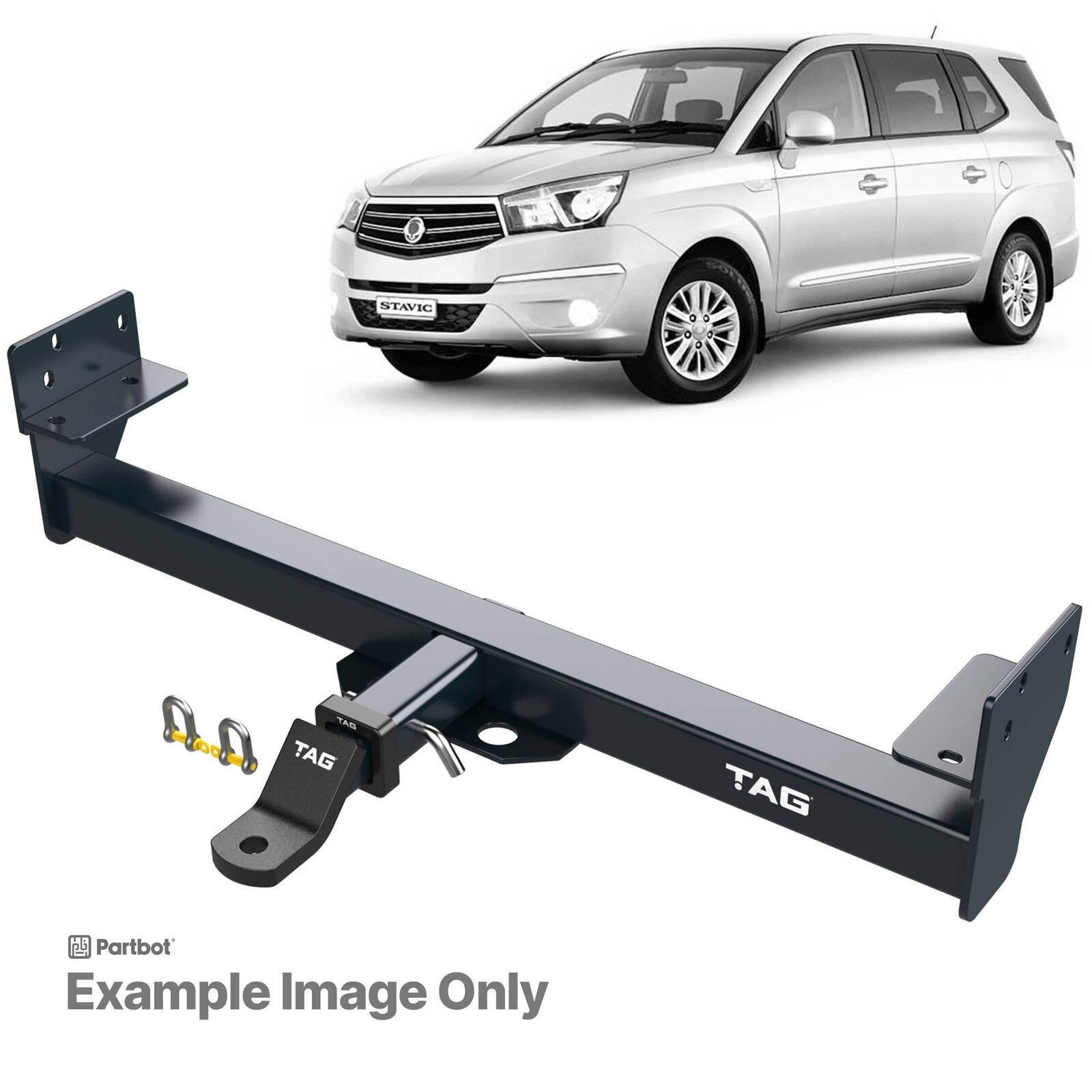 TAG Heavy Duty Towbar and Universal Wiring Harness for Ssangyong Stavic (02/2005 - 2016) image