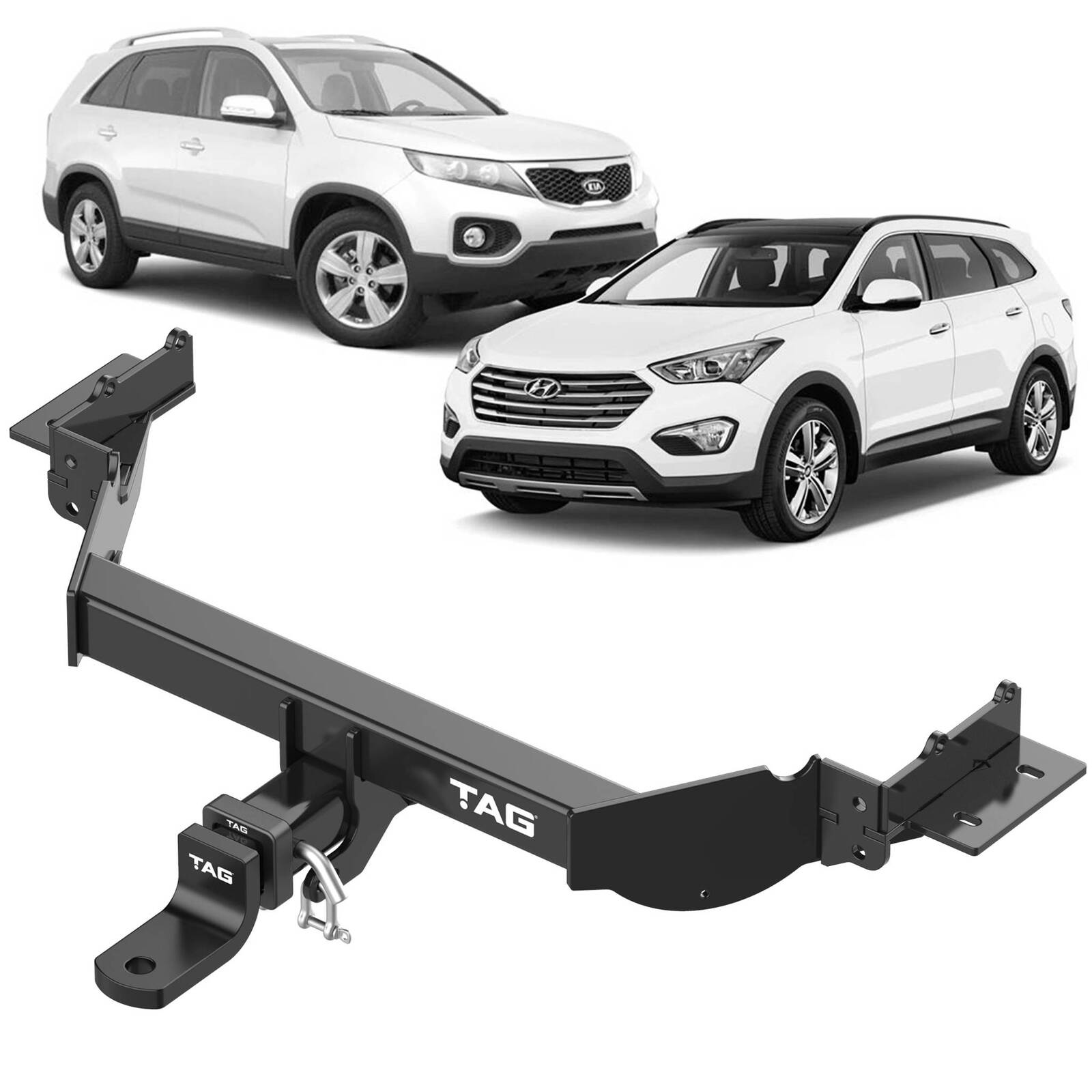 TAG Heavy Duty Towbar & Direct Fit Wiring Kit for Hyundai Santa Fe DM Series (09/2012 - 06/2018) image