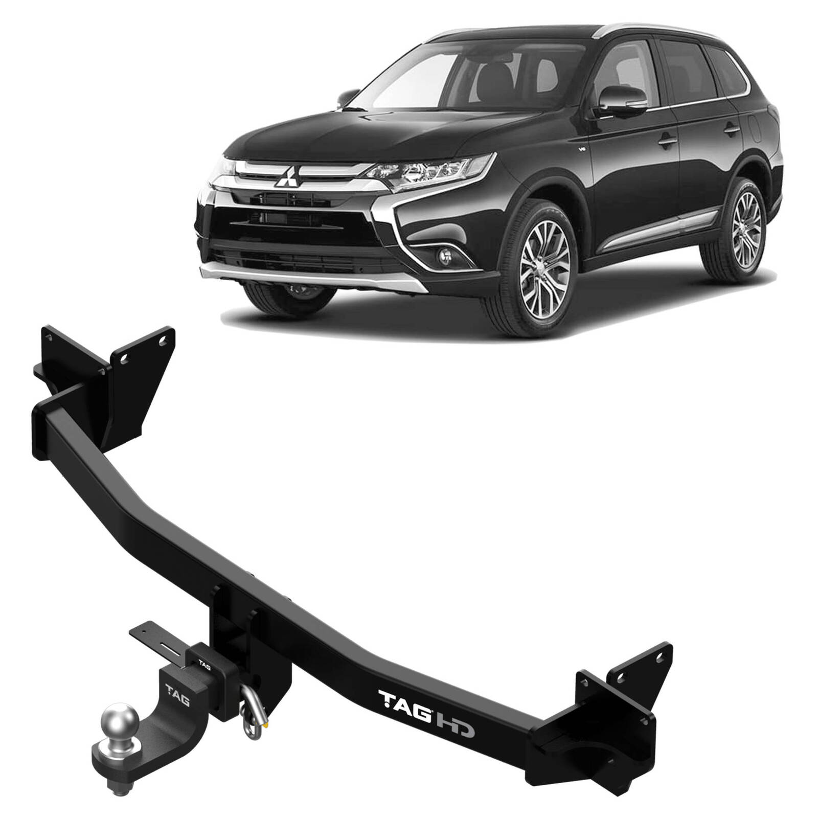 TAG Heavy Duty Towbar & Direct Fit Wiring Kit for Mitsubishi Outlander (11/2012 - 08/2021) image