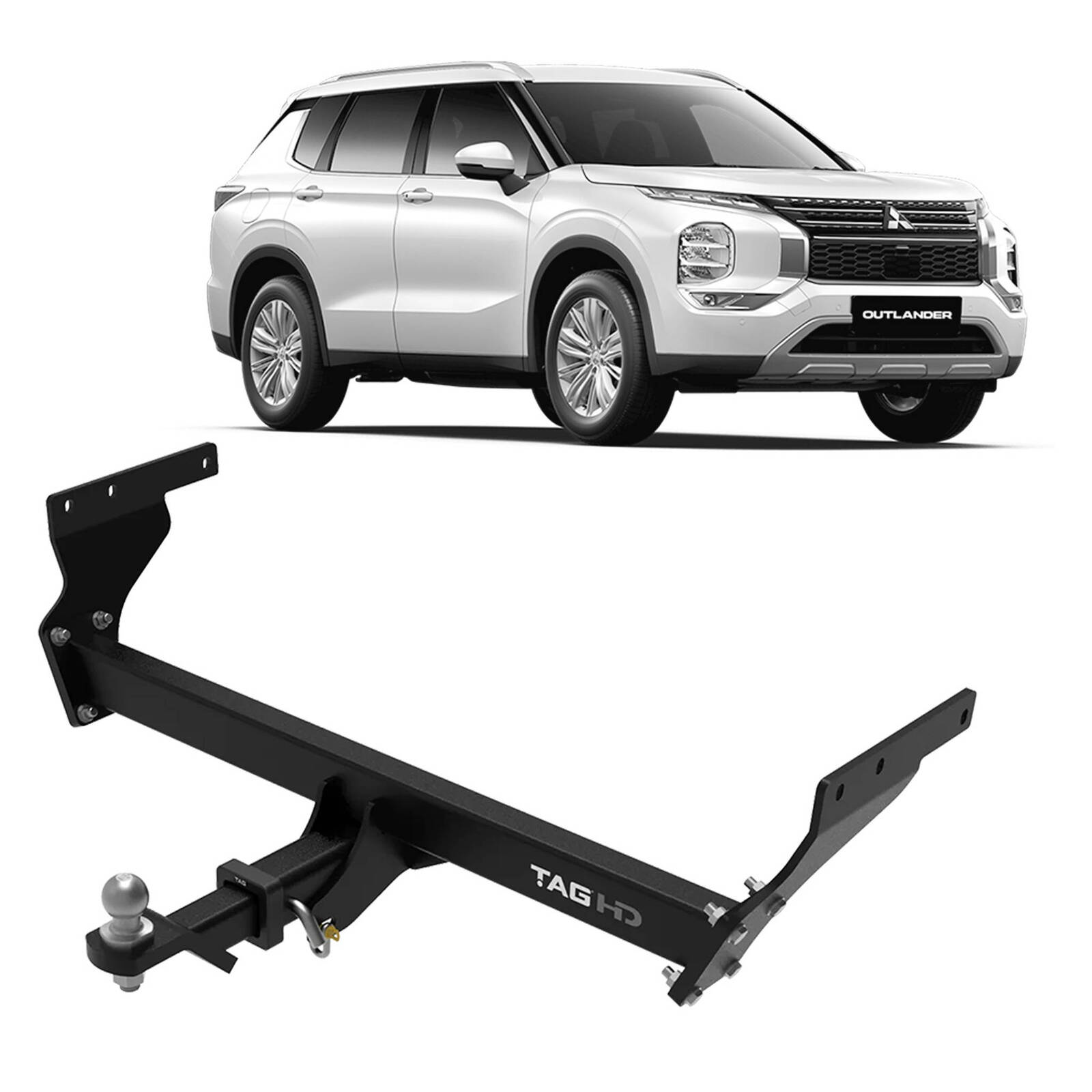 TAG Heavy Duty Towbar & Universal Wiring Kit for Mitsubishi Outlander (06/2021 - on) image