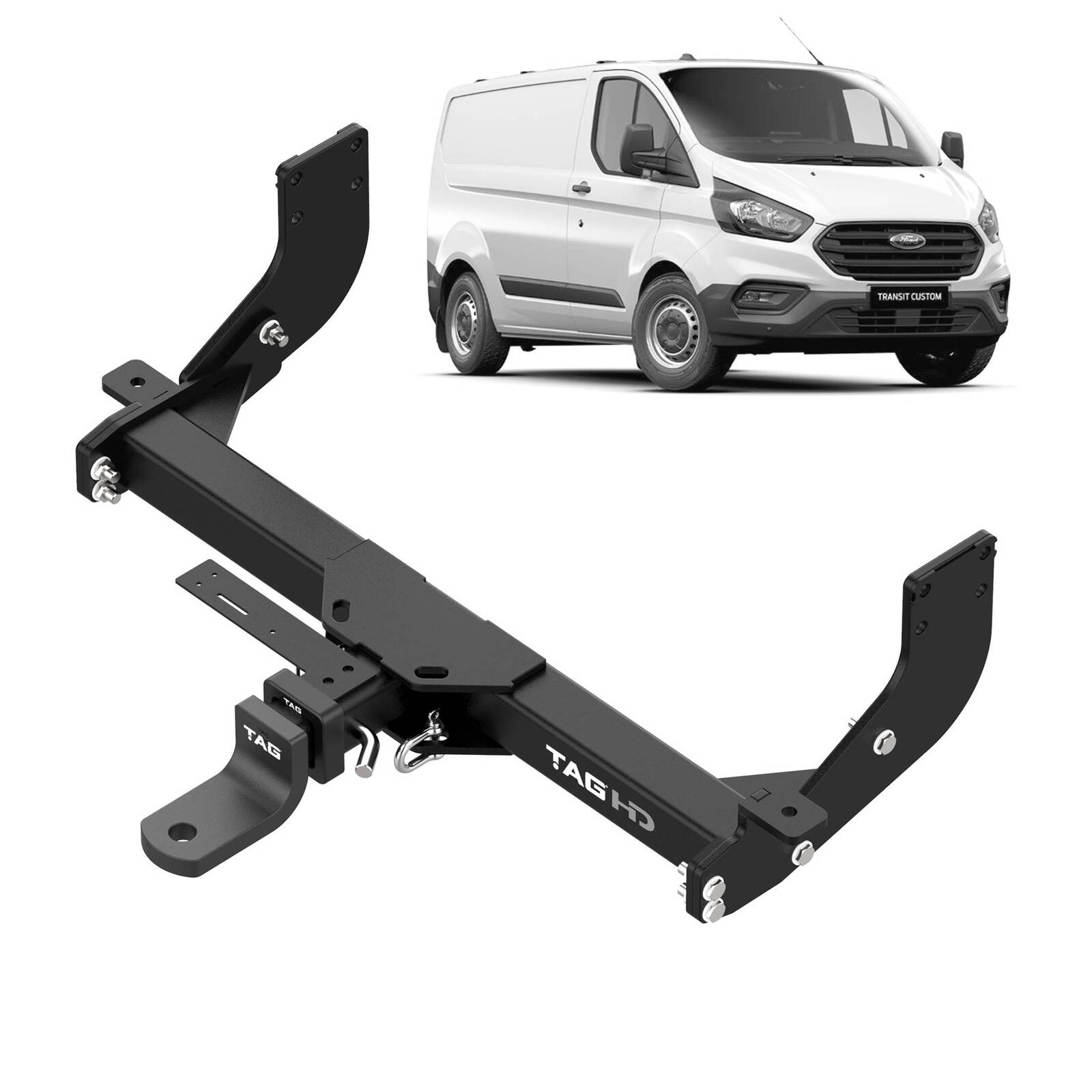 TAG Heavy Duty Towbar & Direct Fit Wiring for Ford Transit Custom VN (05/2014 - on) image