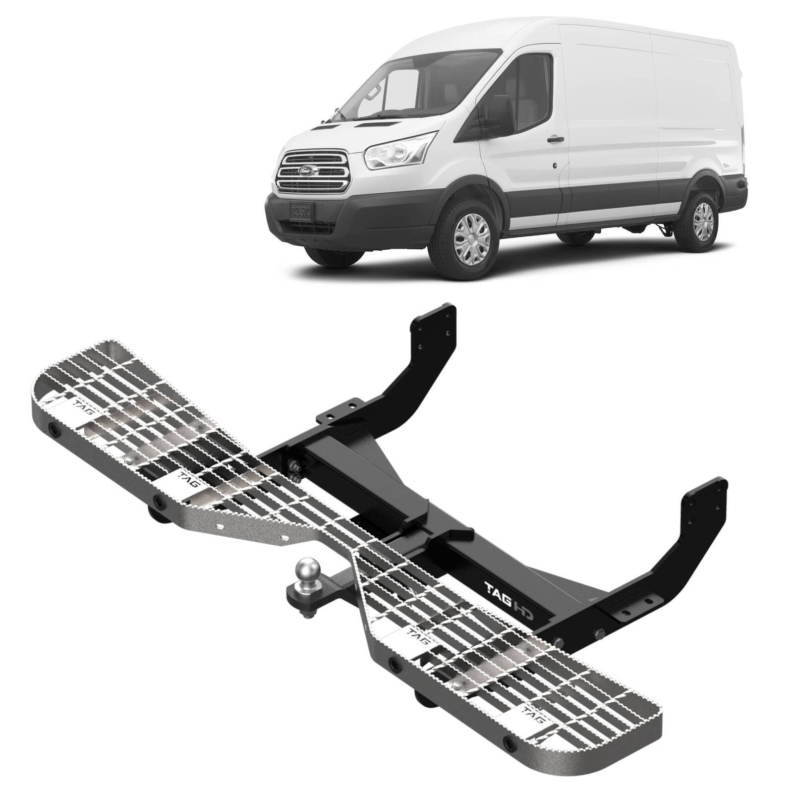 TAG Rear Step and Towbar Kit for Ford Transit VO Series (09/2014 - on) image