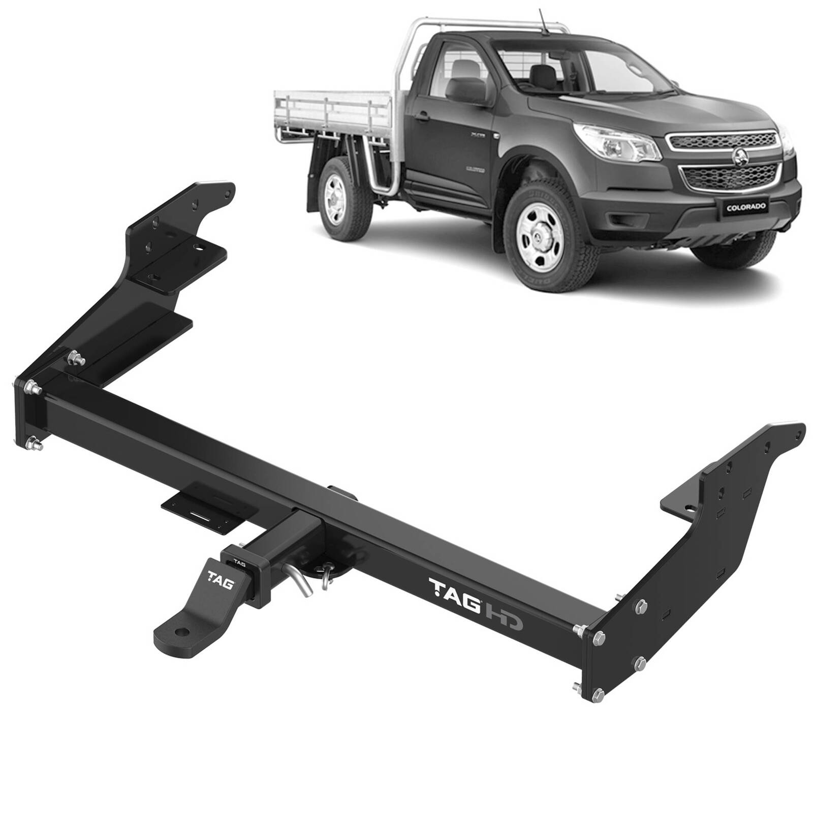 TAG Extended Heavy Duty Towbar & Direct Fit Wiring for Isuzu D-MAX (06/2012 - 07/2020) image