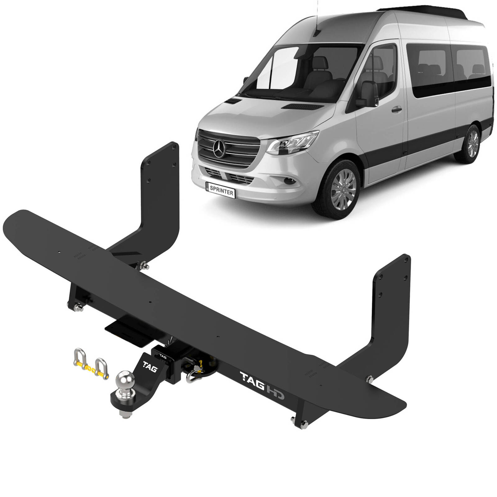 TAG Heavy Duty Towbar for MERCEDES-BENZ Sprinter Van Duel Rear Wheel Narrow Chassis (02/2018 - on) image