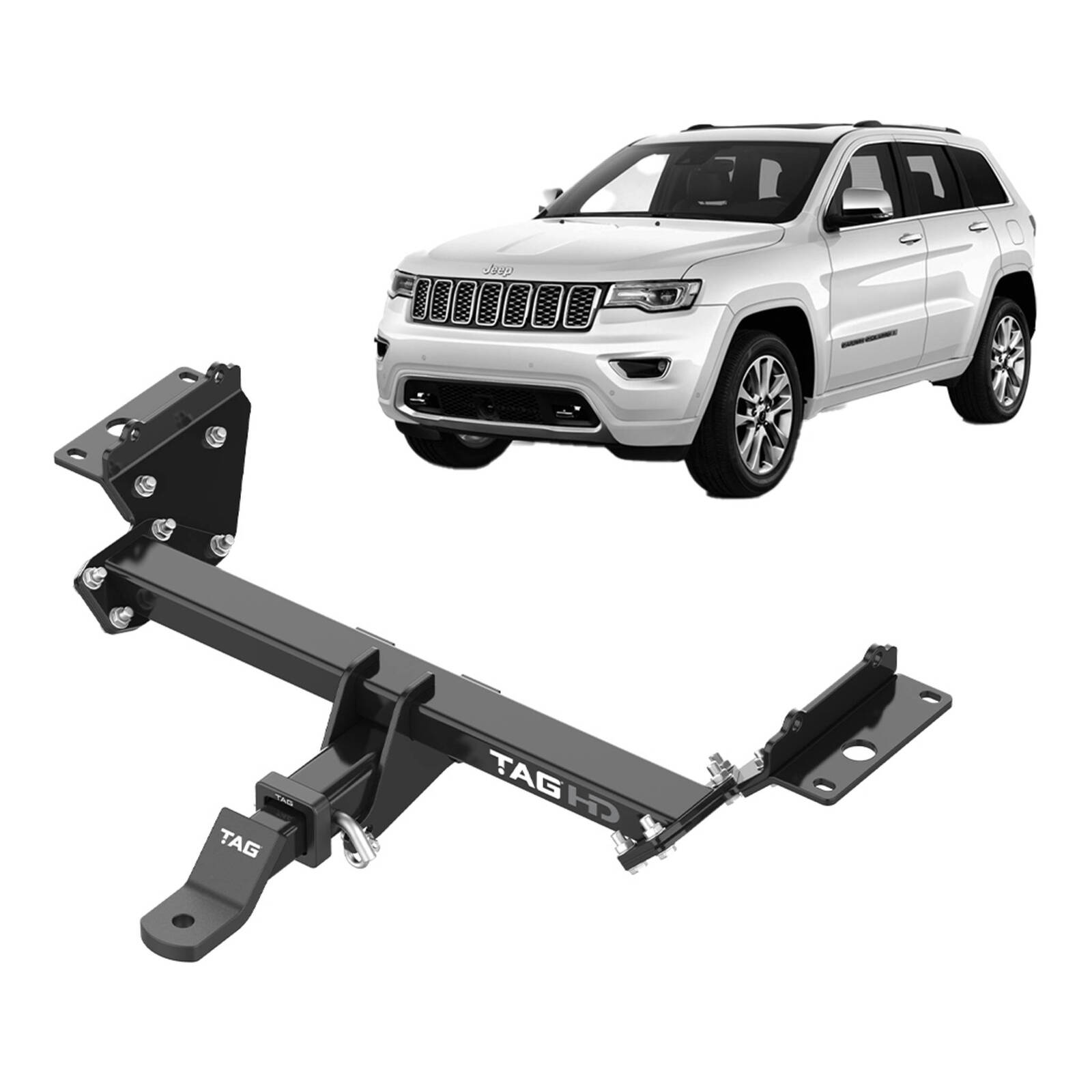 TAG Heavy Duty Towbar & Universal Wiring Kit for Jeep Grand Cherokee WK Series (10/2010 - 10/2021) image