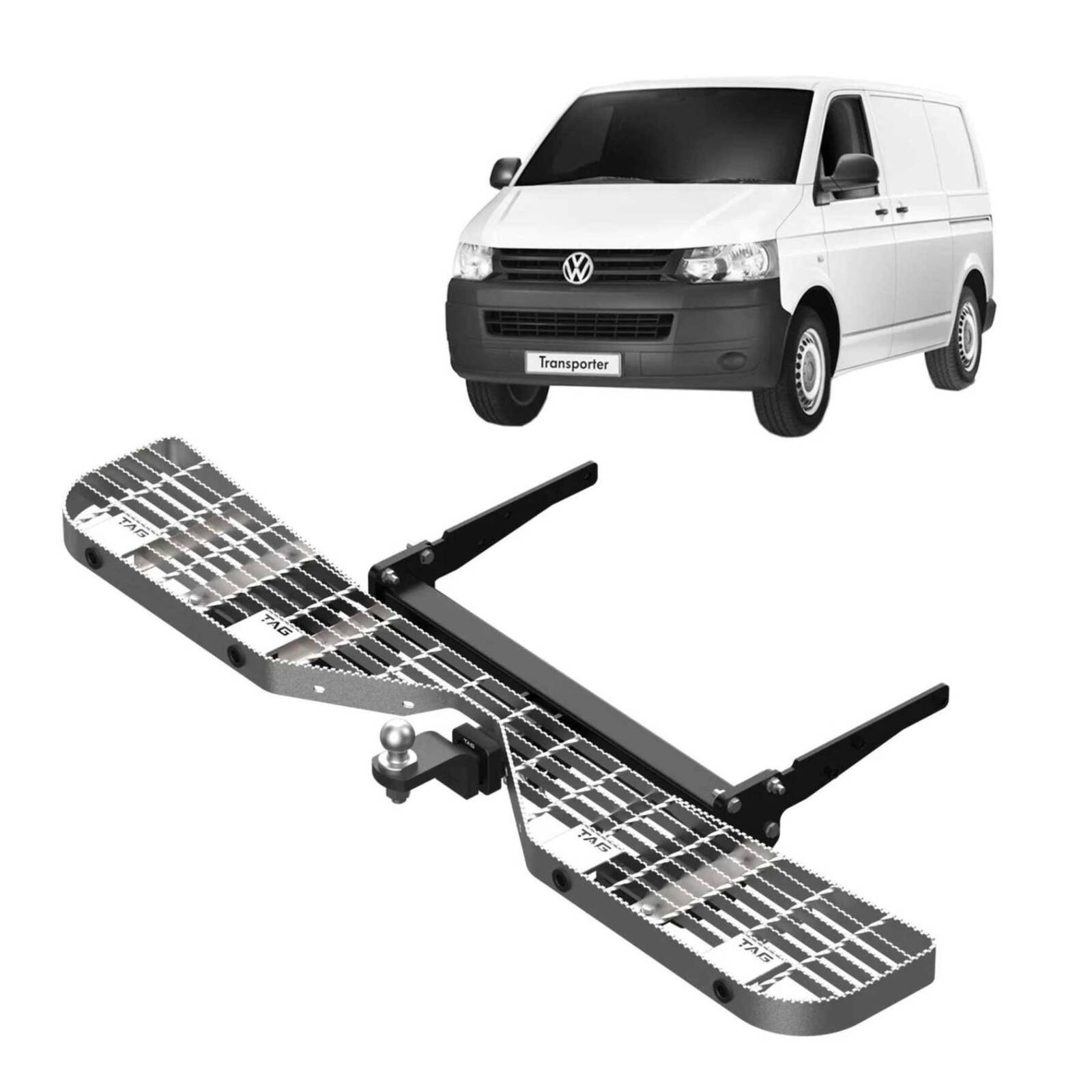 TAG Heavy Duty Towbar, Step and Wiring Kit for Volkswagen Transporter T6 Van (09/2019 - on) image