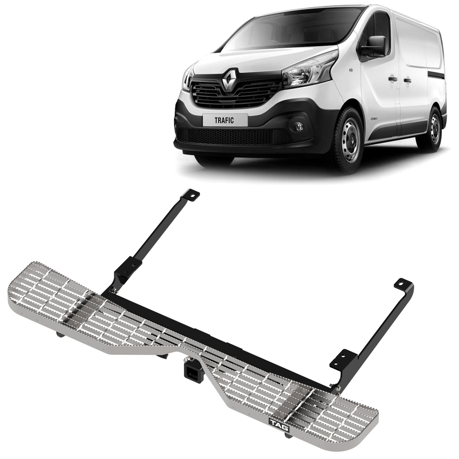 Tag Heavy Duty Towbar, Rear Step and Wiring for Renault Traffic (03/2021 - On) image