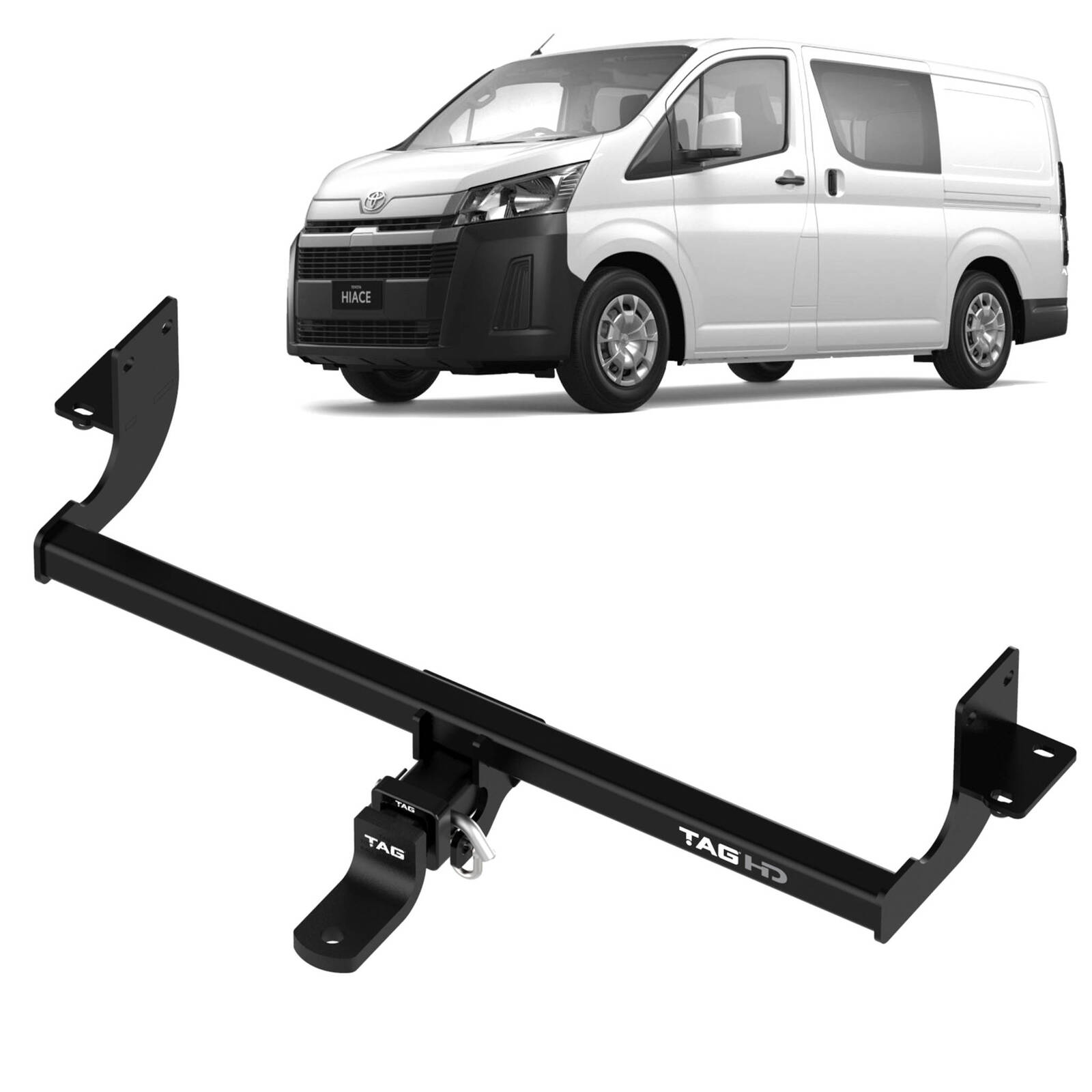 TAG Heavy Duty Towbar & Direct Fit Wiring Kit for Toyota Hiace / Commuter Van (02/2019 - on) image