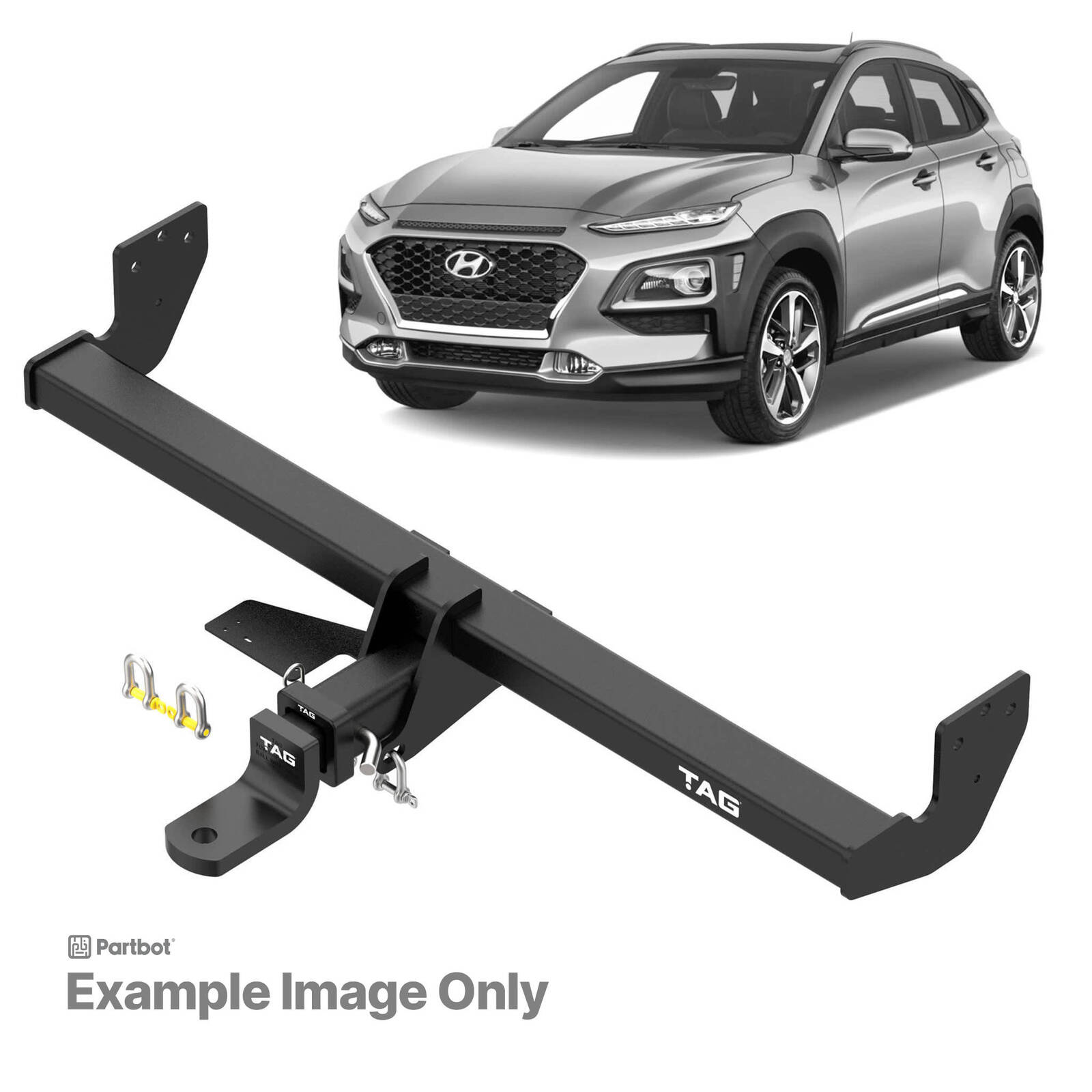 TAG Heavy Duty Towbar & Universal Wiring Kit for Hyundai Kona (06/2017 - 04/2023) image