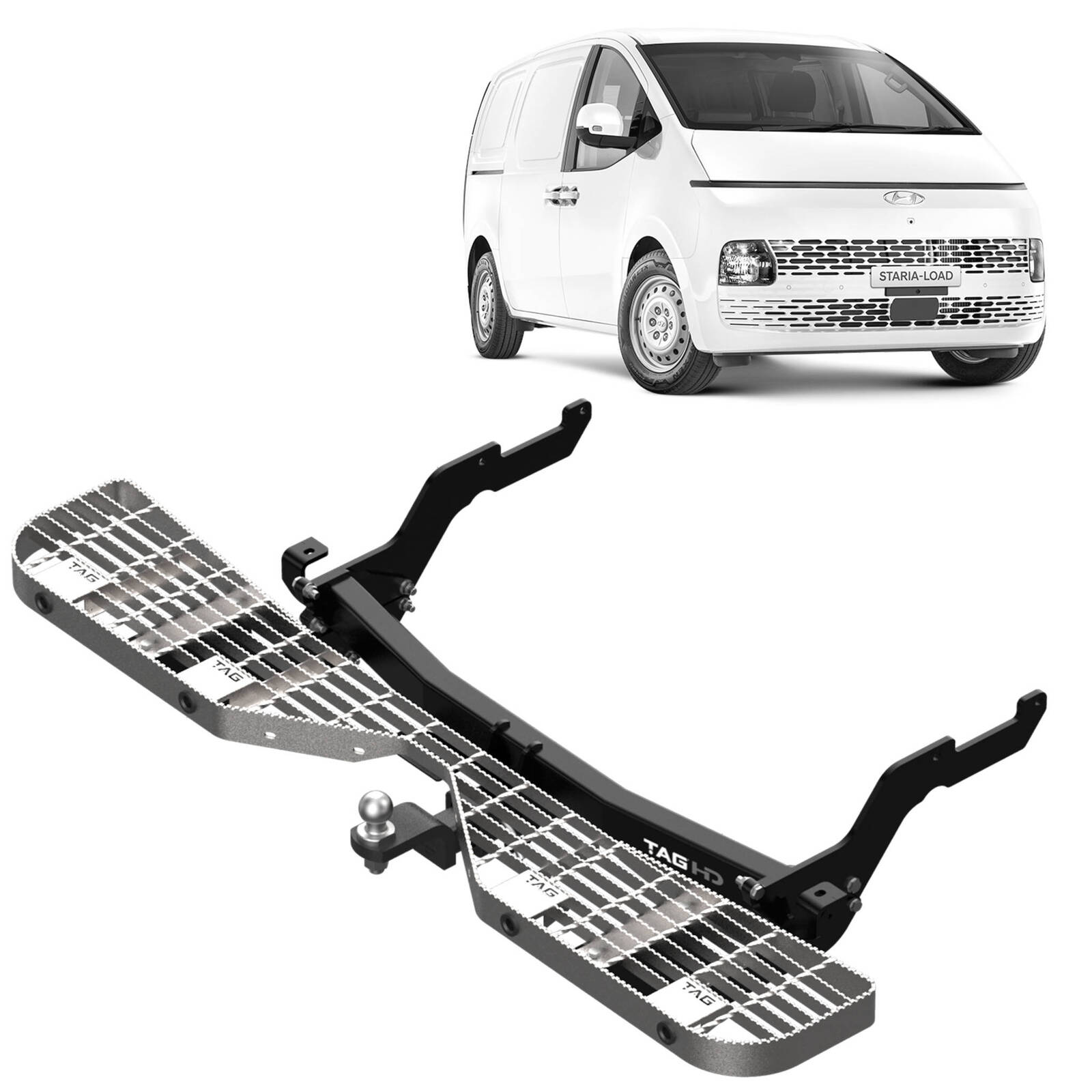 TAG Rear Step and Towbar Combination for Hyundai Staria Van (01/2021 - on) image