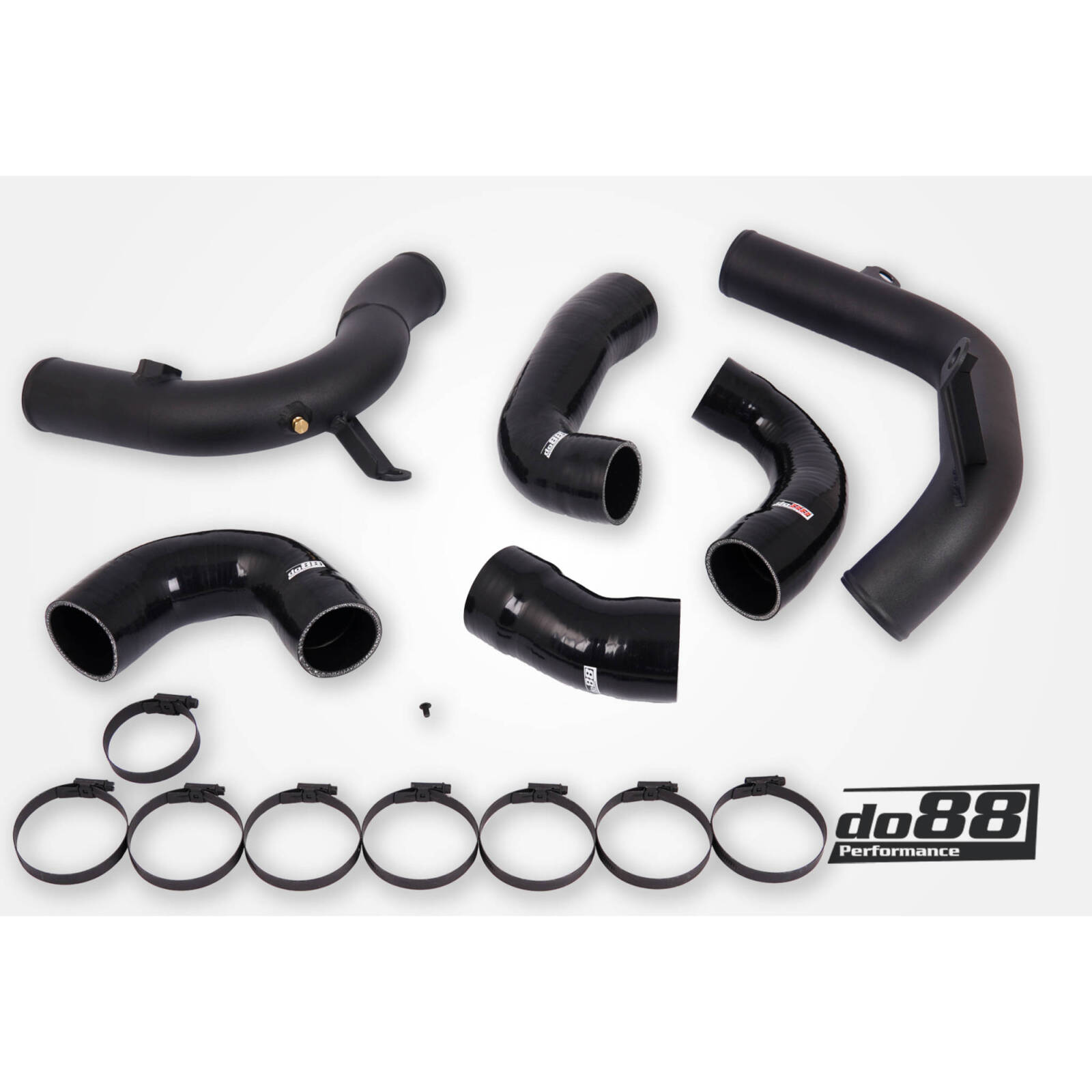 do88 Pressure pipes, Black hoses fits Audi, Skoda & VW 1.8/2.0 TSI (MQB) OEM IC - TR-340-OE-3-S image