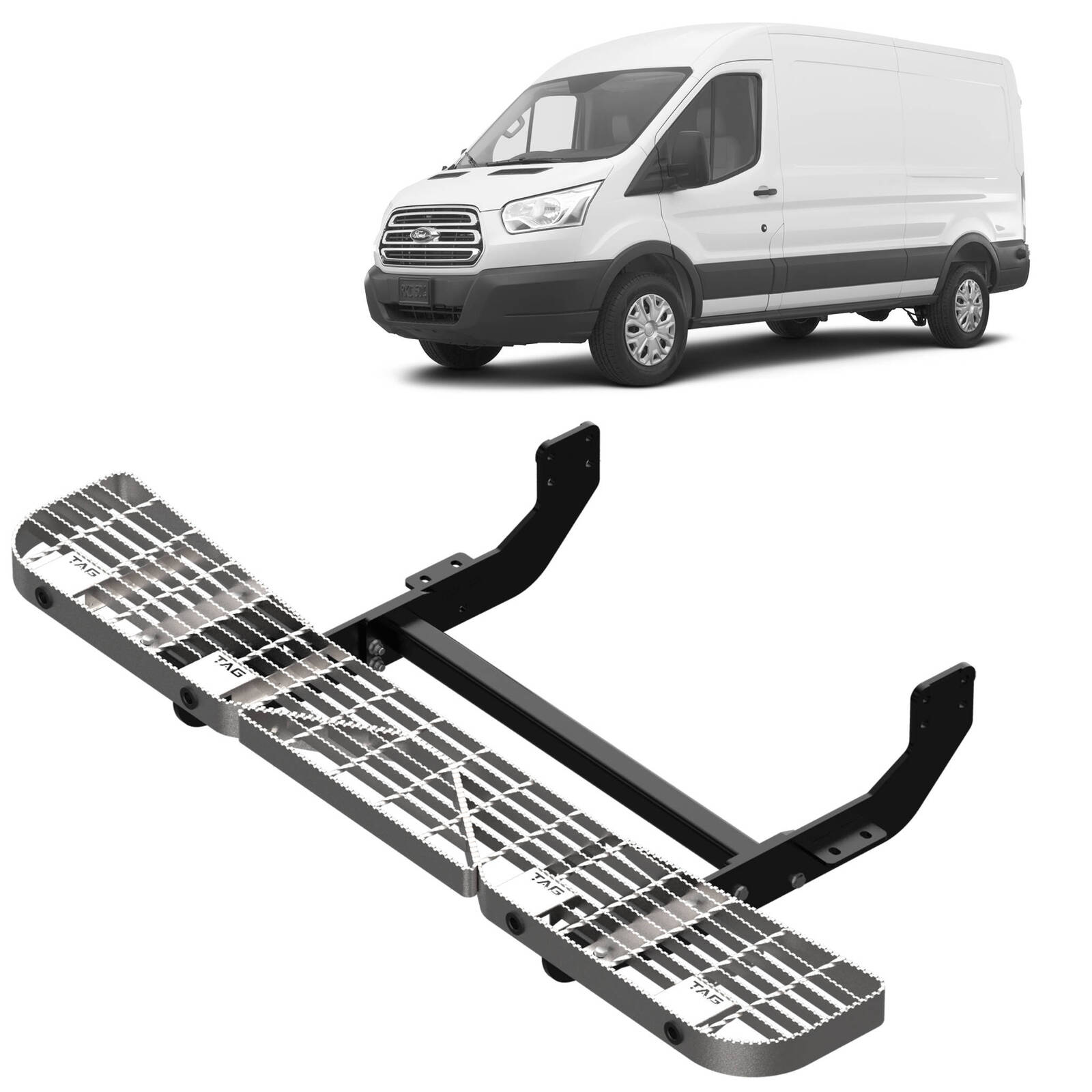 TAG Rear Step and Sensor Brackets for Ford Transit (02/2014 - on) image