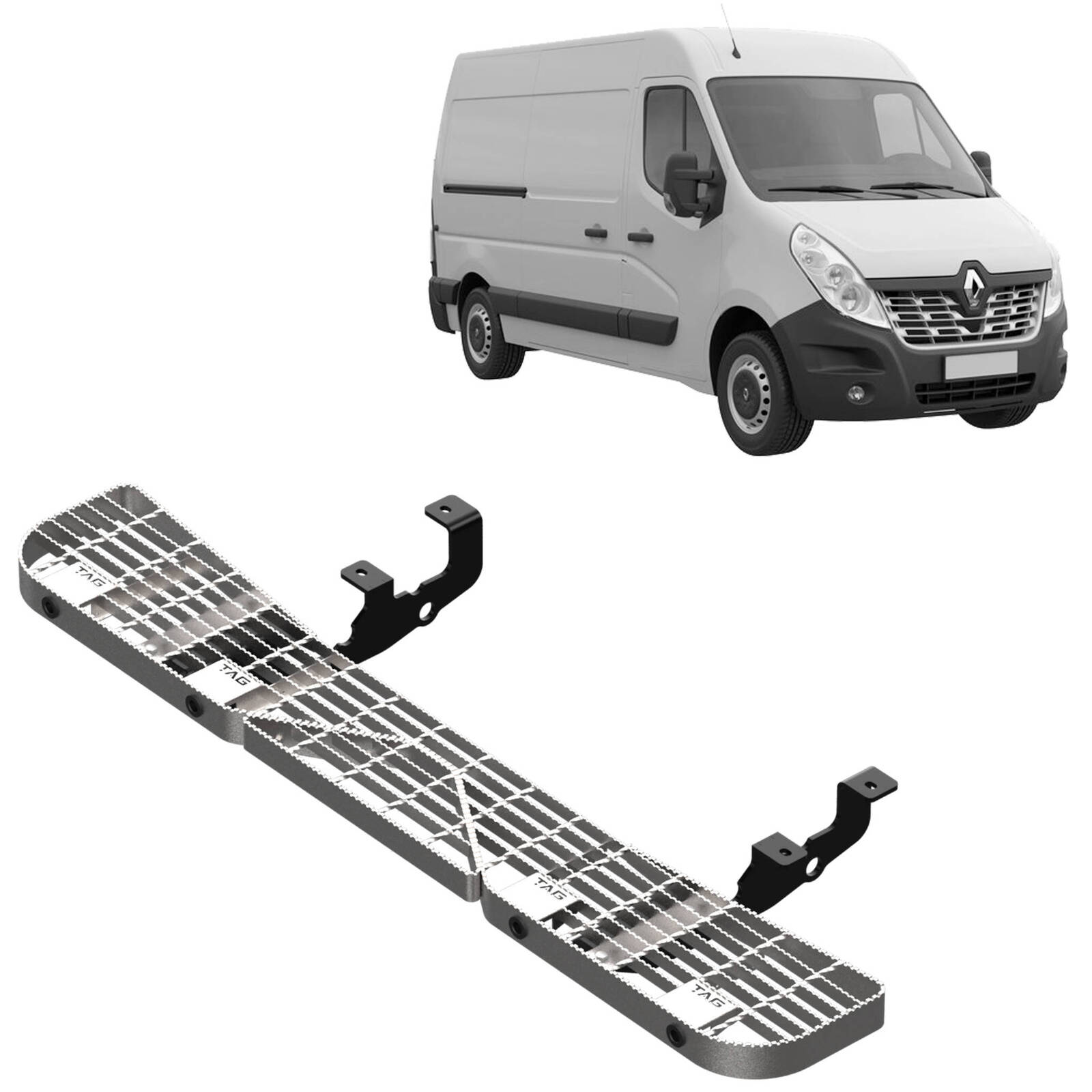 TAG Rear Step and Sensor Brackets for Renault Master (10/2011 - on) image