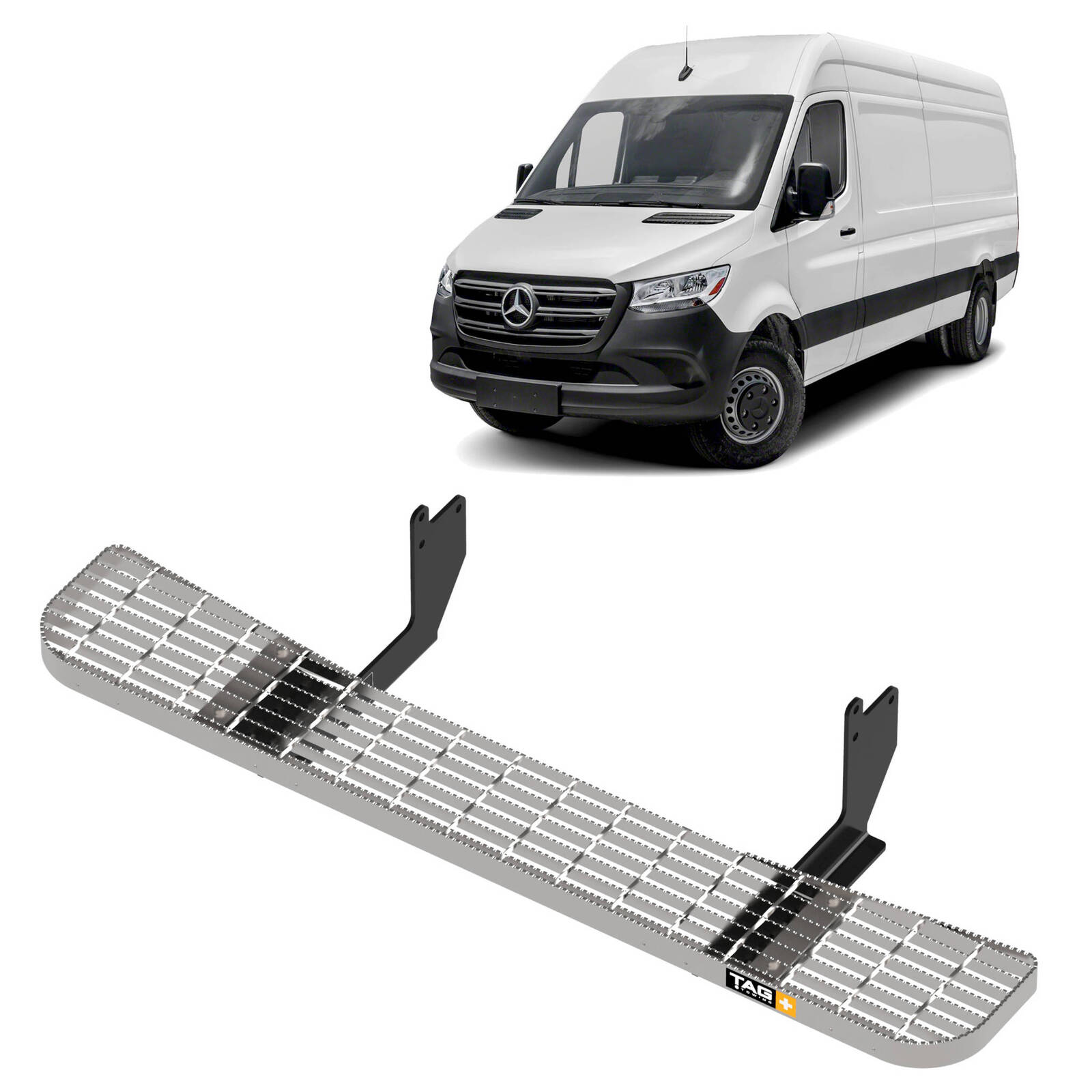 TAG Rear Step & Sensor Brackets for MERCEDES-BENZ Sprinter Narrow Chassis (02/2018 - on) image