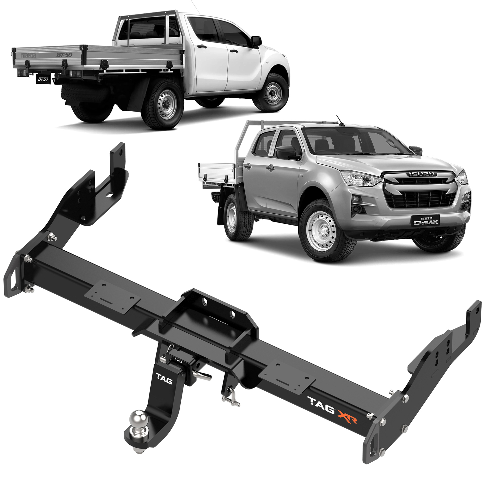 TAG Extreme Recovery Towbar & Direct Fit Wiring for Mazda BT-50 (07/2020 - on), Isuzu D-MAX (07/2020 - on) image