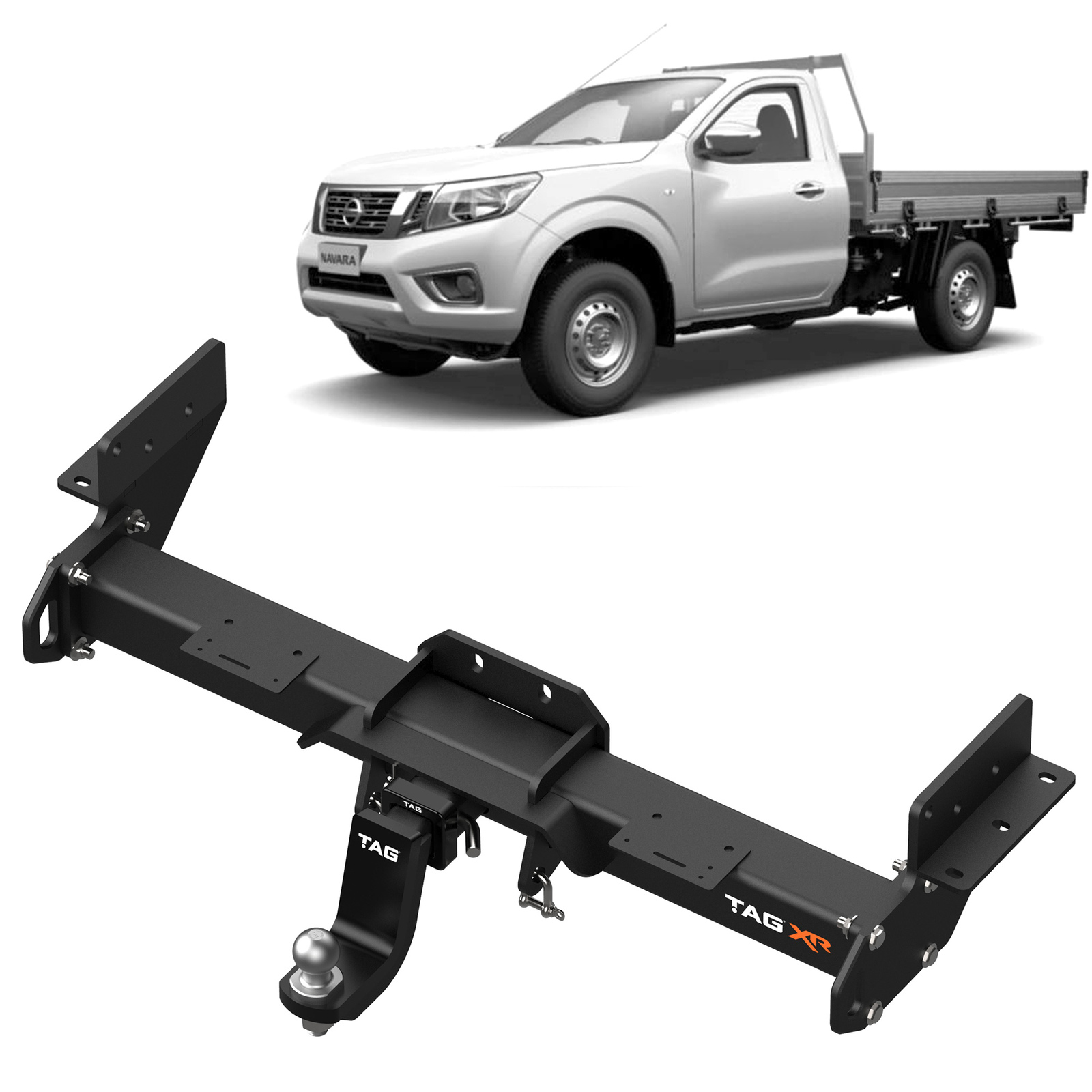 TAG Extreme Recovery Towbar and Direct Fit Wiring Harness for Nissan Navara (03/2015 - on) Cab Chassis / Trayback image