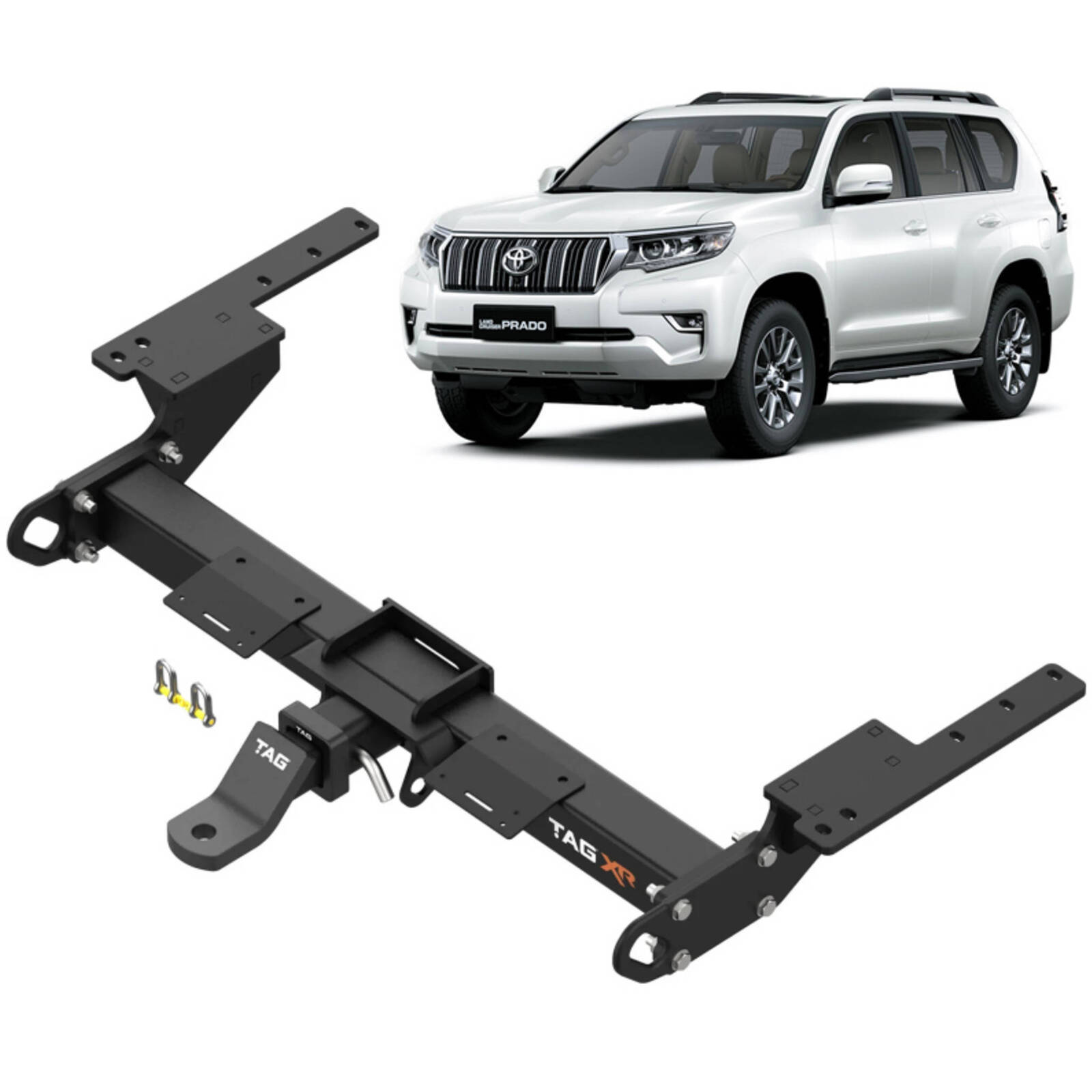 TAG Extreme Recovery Towbar & Direct Fit Wiring for Toyota Prado 150 Series (08/2009 - on) image