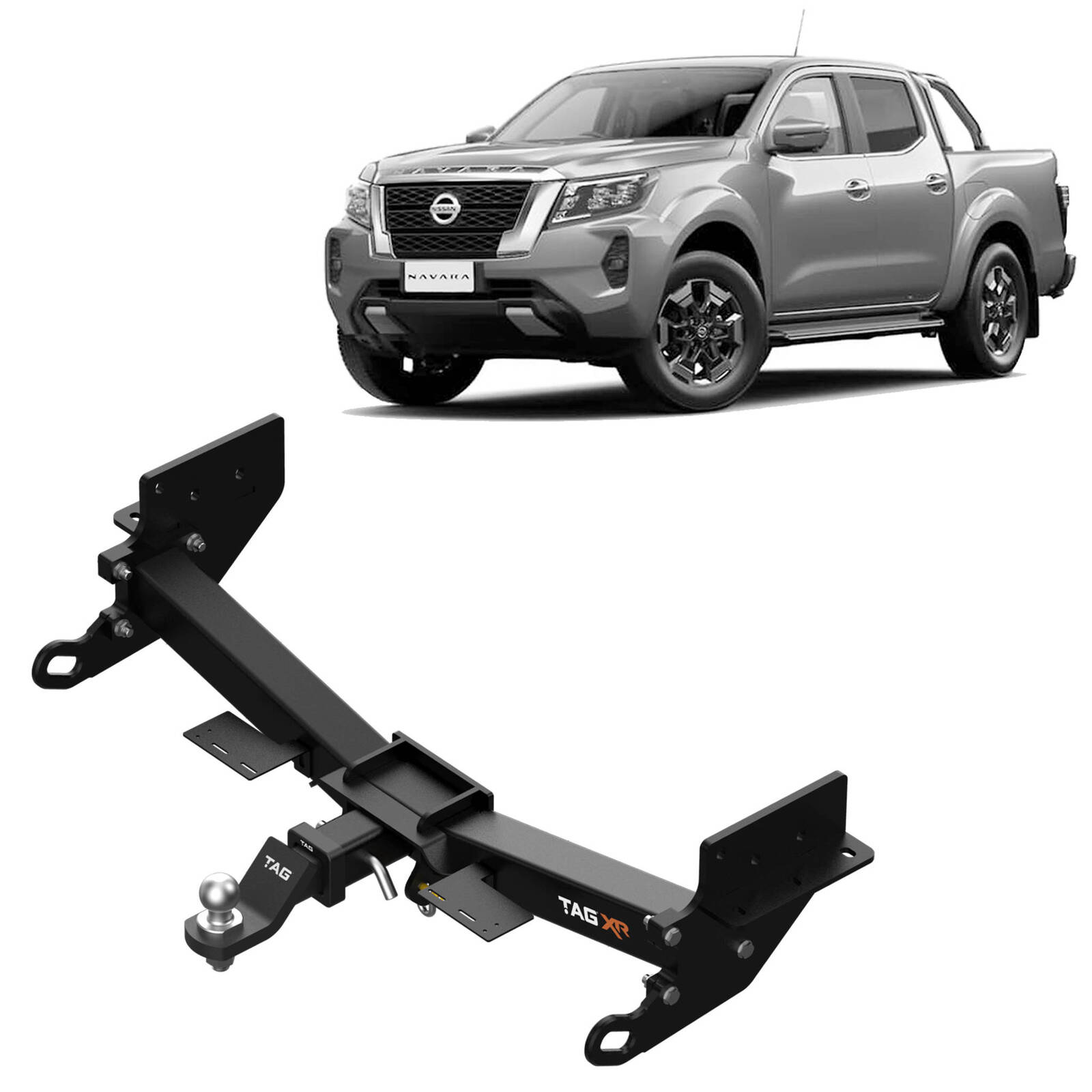 TAG 4x4 Recovery Towbar for Nissan Navara (Styleside 02/2021 - on) (NP300 Facelift) image