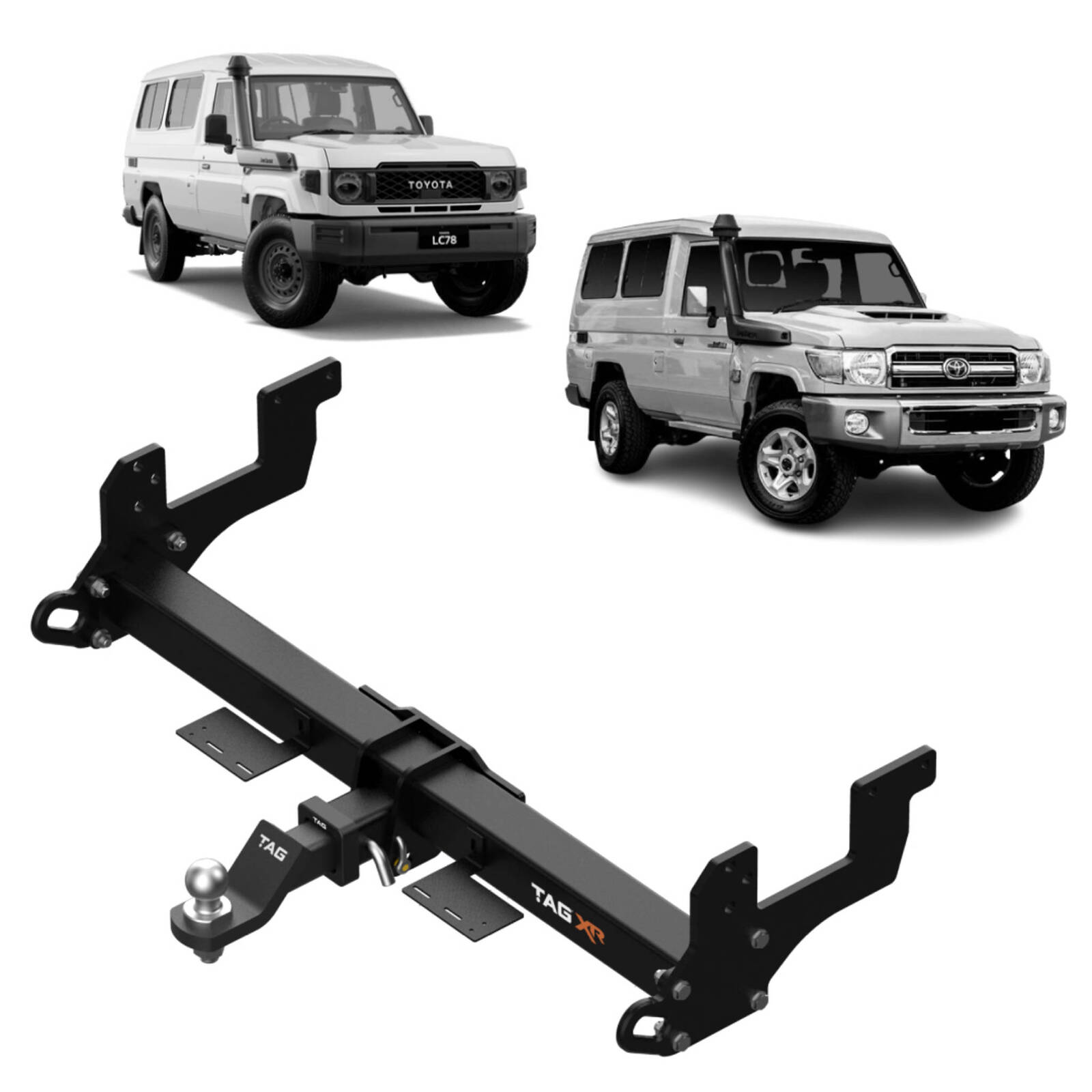 TAG Extreme Recovery Towbar And Direct Fit Wiring Kit For Toyota Landcruiser 78 Series Troopy (08/1991 - on) image