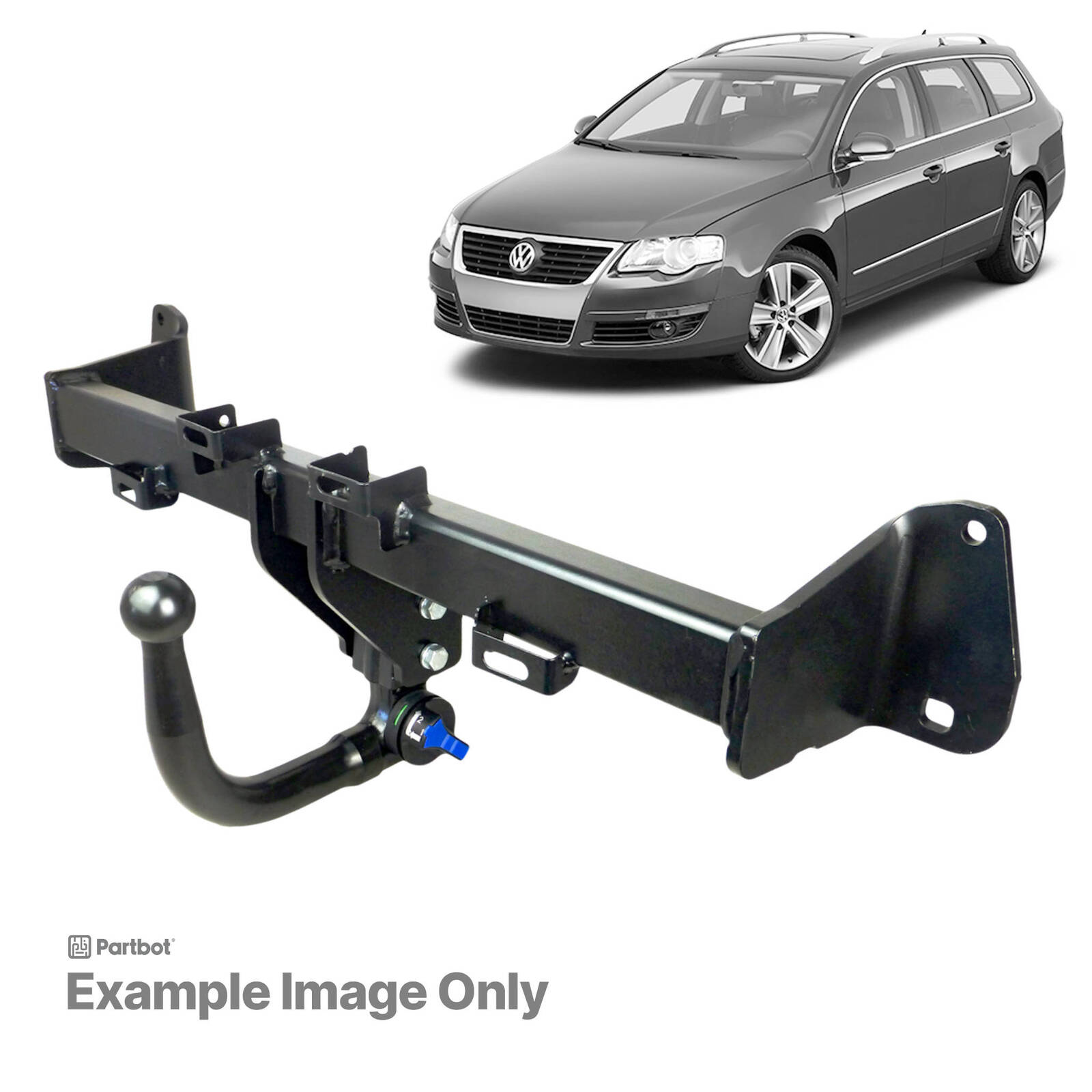 TAG Euro Towbar with European Style Tongue for Volkswagen Passat (10/1996 - 05/2005) image