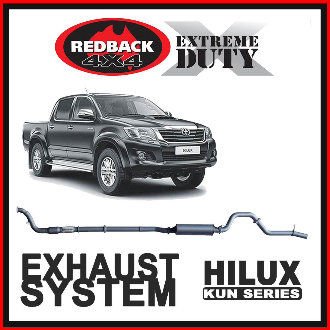 Toyota Hilux KUN16R, KUN26R 3L Redback Extreme Duty Exhaust image