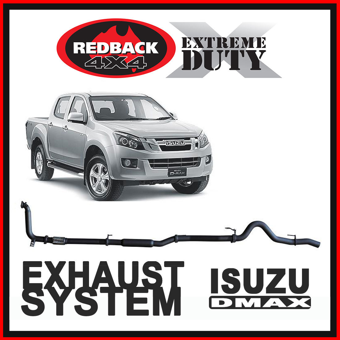 Isuzu D-Max 3L Redback Extreme Duty Exhaust image