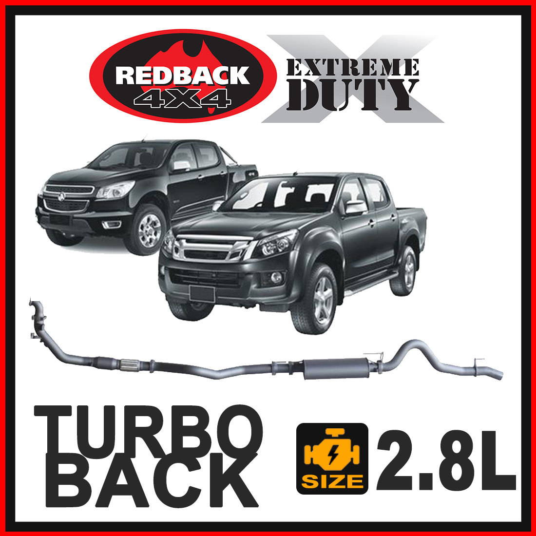 Holden Colorado RG 2.8L Redback Extreme Duty Exhaust image