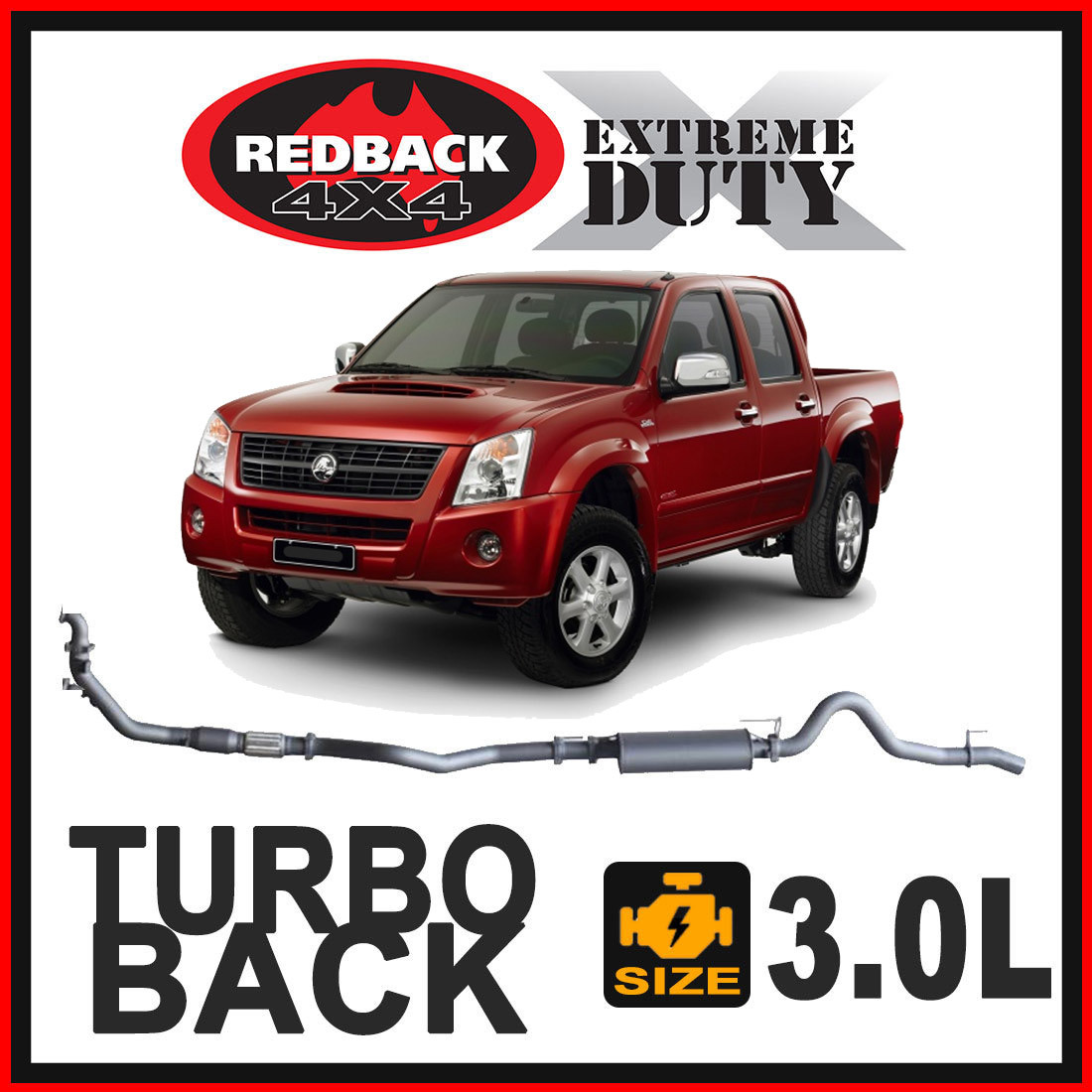 Holden Rodeo RA 3L Redback Extreme Duty Exhaust image