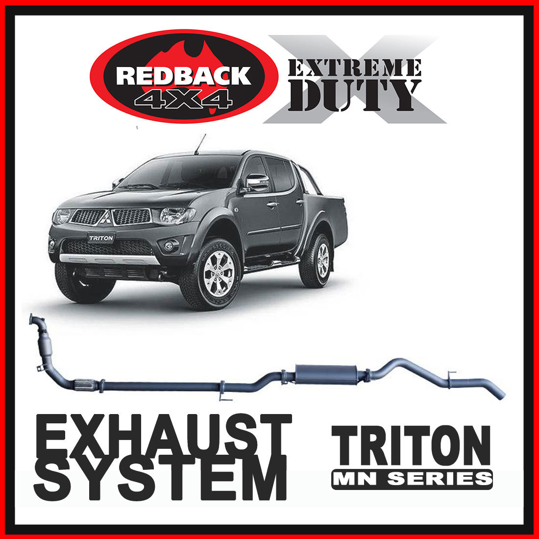 Mitsubishi Triton MN 2.5L Redback Extreme Duty Exhausts image