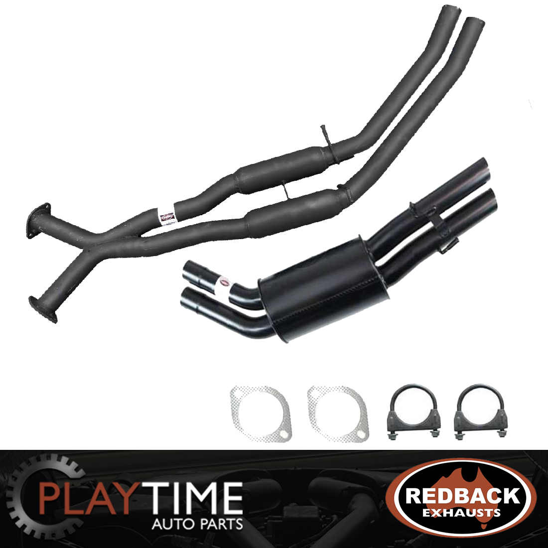 WHWL Statesman 2.5" Redback Dual Exhaust System Playtime